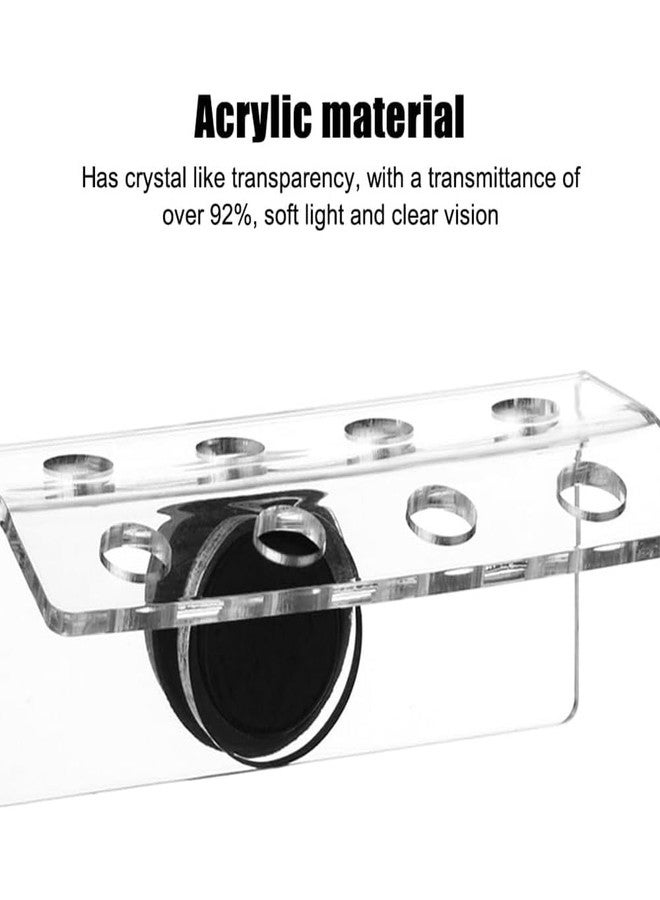 Glomora Coral Frag Rack, Acrylic Magnetic Coral Frag Holder Support with Strong Magnet, 4-Hole Design for Healthy Growth in Aquarium Fish Tank - Image 4
